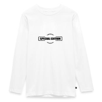 Special Edition - Teenager Premium Organic Long Sleeve Shirt - white - Front - AI Model Kid Female (0cm)