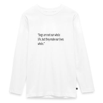 Dog Lovers - Teenager Premium Bio Langarmshirt - Weiß - Vorne - AI Model Kid Female (0cm)