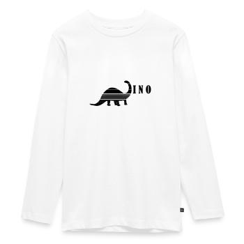 Dino - Teenager Premium Bio Langarmshirt - Weiß - Vorne - AI Model Kid Female (0cm)