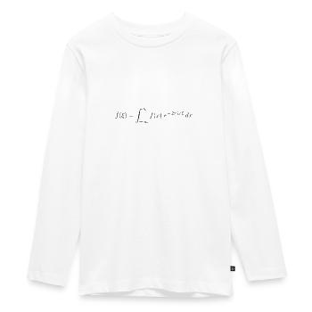 Fourier Transformation - Teenager Premium Bio Langarmshirt - Weiß - Vorne - AI Model Kid Female (0cm)