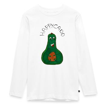 HappyCado - T-shirt manches longues Premium Ado - blanc - Devant - AI Model Kid Female (0cm)