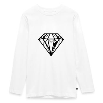 Bijou de pierre précieuse en diamant - T-shirt manches longues Premium Ado - blanc - Devant - AI Model Kid Female (0cm)