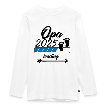 Opa 2025 Loading - Teenager Premium Bio Langarmshirt - Weiß - Vorne - AI Model Kid Female (0cm)