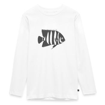 Erstaunlicher Schützenfisch - Teenager Premium Bio Langarmshirt - Weiß - Vorne - AI Model Kid Female (0cm)