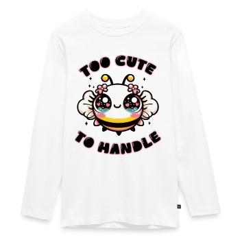 Trop mignon pour être manipulé - T-shirt manches longues Premium Ado - blanc - Devant - AI Model Kid Female (0cm)