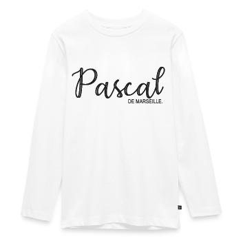 Pascal de Marseille Cadeau T shirt pascal - T-shirt manches longues Premium Ado - blanc - Devant - AI Model Kid Female (0cm)