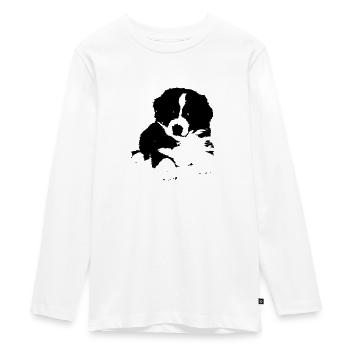 Süßer Hund - Teenager Premium Bio Langarmshirt - Weiß - Vorne - AI Model Kid Female (0cm)