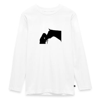 Pferd - Teenager Premium Bio Langarmshirt - Weiß - Vorne - AI Model Kid Female (0cm)