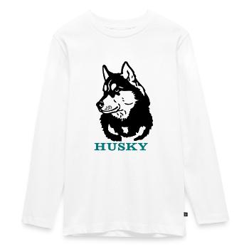 siberianhusky2 - T-shirt manches longues Premium Ado - blanc - Devant - AI Model Kid Female (0cm)