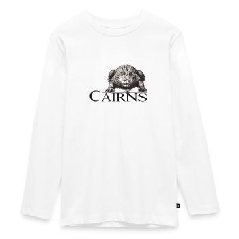 Cairns Aligator - Teenager Premium Organic Long Sleeve Shirt - white - Front - AI Model Kid Female (0cm)
