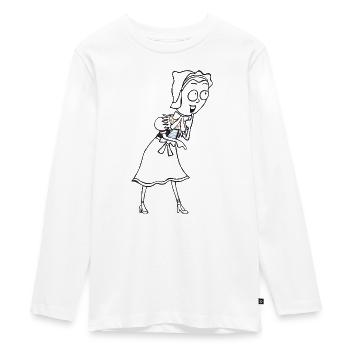 SERBSKA JANKA - contour - - T-shirt manches longues Premium Ado - blanc - Devant - AI Model Kid Female (0cm)