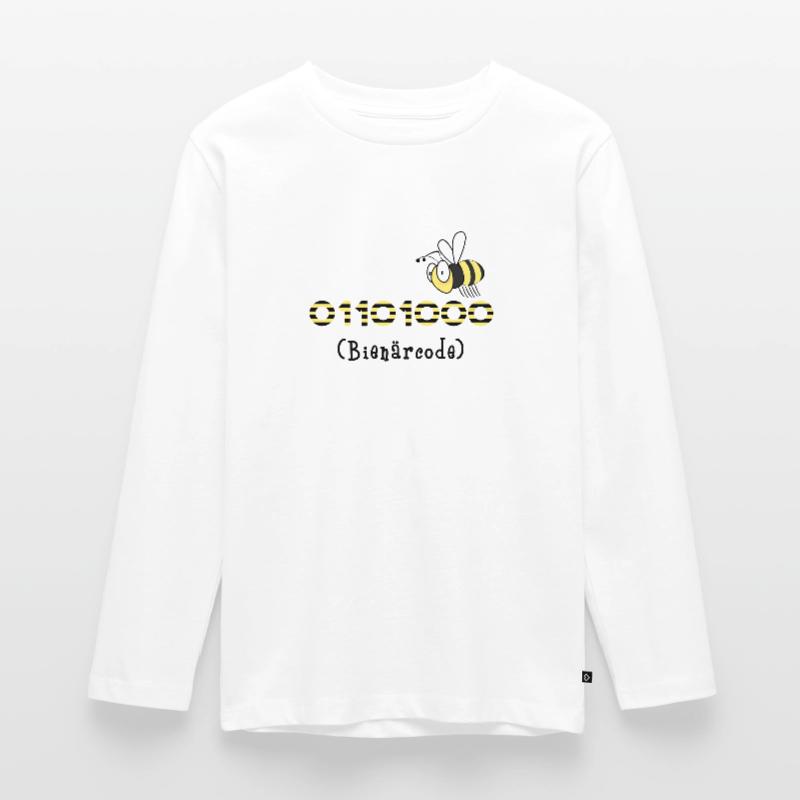 Binärcode Biene Code Informatik Geschenk Honig Teenager Premium Bio Langarmshirt