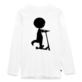 Boy circonscription - T-shirt manches longues Premium Ado - blanc - Devant - AI Model Kid Female (0cm)