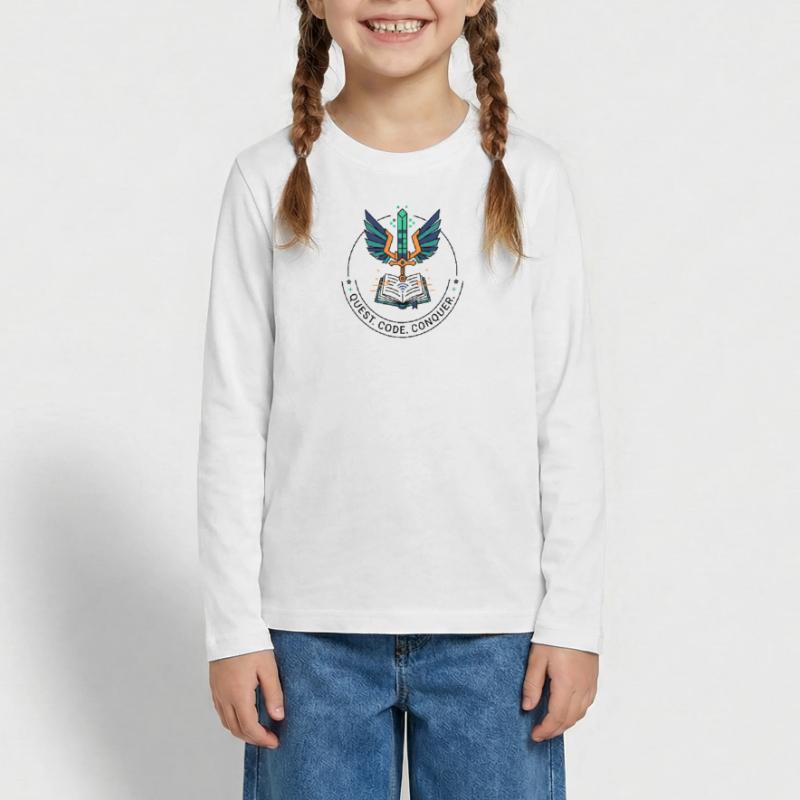 Quest. Code. Conquer Emblem Teenager Premium Bio Langarmshirt