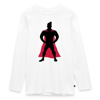 Superhero - Teenager Premium Bio Langarmshirt - Weiß - Vorne - AI Model Kid Female (0cm)