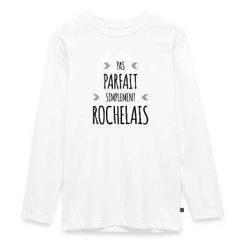 Pas parfait, simplement Rochelais - T-shirt manches longues Premium Ado - blanc - Devant - AI Model Kid Female (0cm)