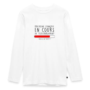 connerie en cours - T-shirt manches longues Premium Ado - blanc - Devant - AI Model Kid Female (0cm)