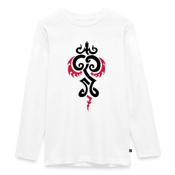 Drachentattoo - Teenager Premium Bio Langarmshirt - Weiß - Vorne - AI Model Kid Female (0cm)