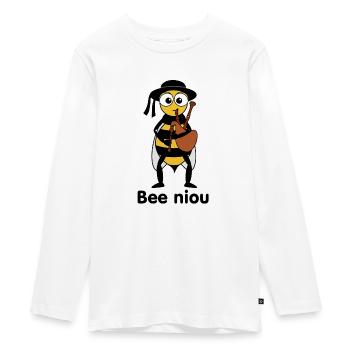 Biene Niou - Teenager Premium Bio Langarmshirt - Weiß - Vorne - AI Model Kid Female (0cm)
