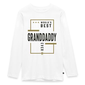 World's Best Granddaddy Ever - Dad Grandpa - Teenager Premium Organic Long Sleeve Shirt - white - Front - AI Model Kid Female (0cm)