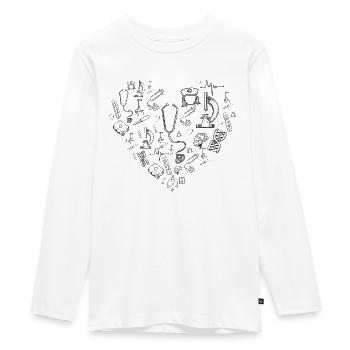 Doctor Heart Doctor Equipment Nurse Heart - Teenager Premium Organic Long Sleeve Shirt - white - Front - AI Model Kid Female (0cm)