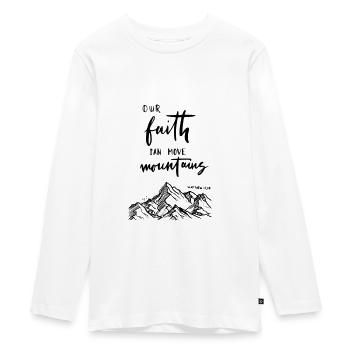 Christliche Bibelverse - Teenager Premium Bio Langarmshirt - Weiß - Vorne - AI Model Kid Female (0cm)