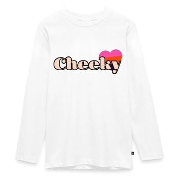 Cheeky Love ! Amour insolent , mon coeur - T-shirt manches longues Premium Ado - blanc - Devant - AI Model Kid Female (0cm)