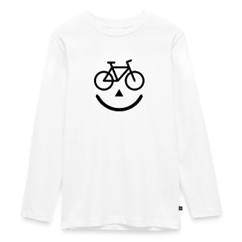 Biker - Teenager Premium Bio Langarmshirt - Weiß - Vorne - AI Model Kid Female (0cm)