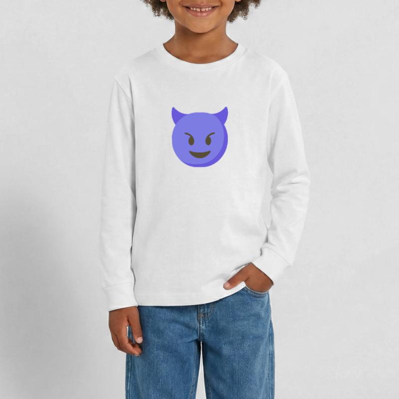 Evo / Devil / Devil Emoji - Impression de t-shirts T-shirt manches longues Premium Ado
