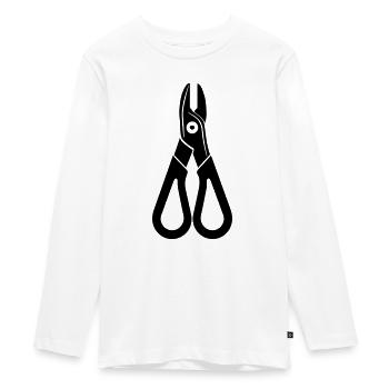 Outil Pince - T-shirt manches longues Premium Ado - blanc - Devant - AI Model Kid Female (0cm)
