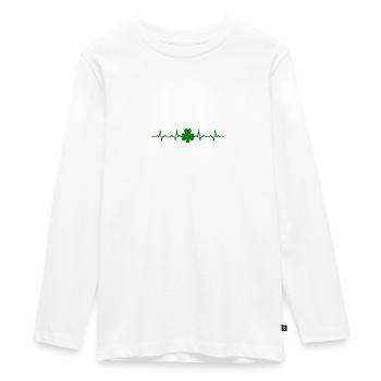 Irlande a battu Shamrock bonheur cadeau irlandais - T-shirt manches longues Premium Ado - blanc - Devant - AI Model Kid Female (0cm)