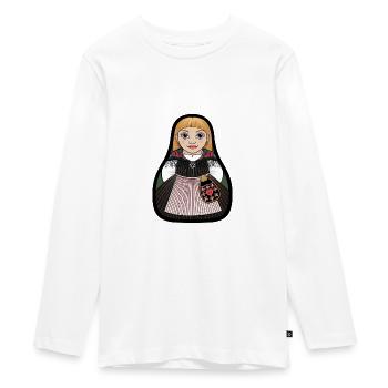 UndersvikStinta - Teenager Premium Bio Langarmshirt - Weiß - Vorne - AI Model Kid Female (0cm)