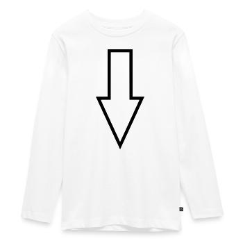 Flèche - T-shirt manches longues Premium Ado - blanc - Devant - AI Model Kid Female (0cm)