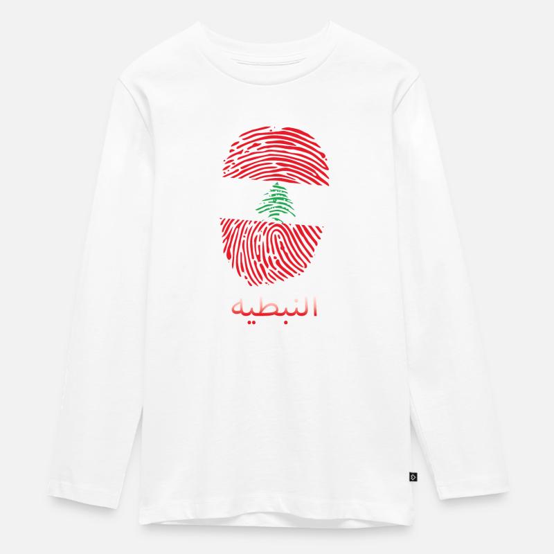 NABATAEA Liban Liban Libanais Libanais - T-shirt manches longues Premium Ado - blanc