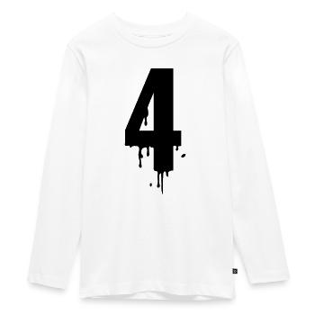 4 gouttes - T-shirt manches longues Premium Ado - blanc - Devant - AI Model Kid Female (0cm)