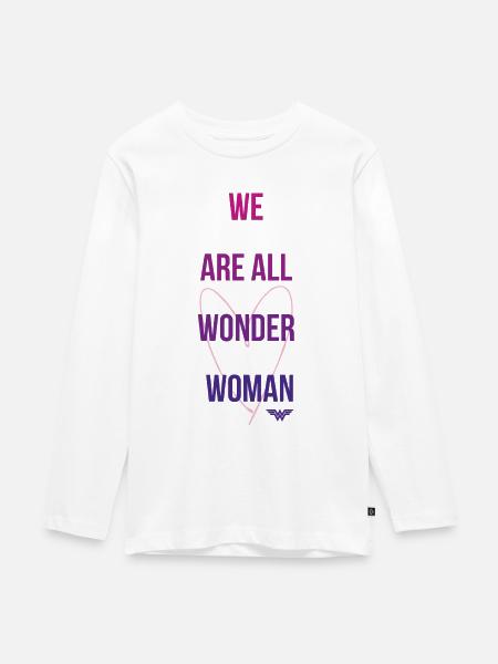 DC Comics We Are All Wonder Woman - Teenager Premium Organic Long Sleeve Shirt - white