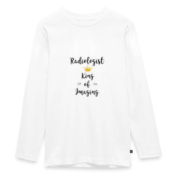 radiologist: king of imaging - Teenager Premium Bio Langarmshirt - Weiß - Vorne - AI Model Kid Female (0cm)