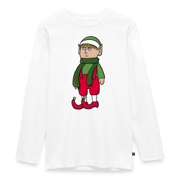 Ready for Christmas - Teenager Premium Organic Long Sleeve Shirt - white - Front - AI Model Kid Female (0cm)