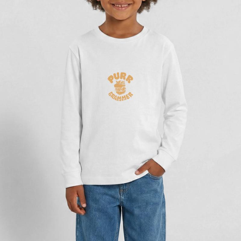 Coder Katze Lustig Programmierer Geschenk Teenager Premium Bio Langarmshirt