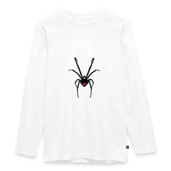Spinnen - Teenager Premium Bio Langarmshirt - Weiß - Vorne - AI Model Kid Female (0cm)