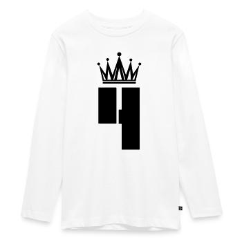 4 - T-shirt manches longues Premium Ado - blanc - Devant - AI Model Kid Female (0cm)