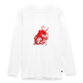 Diving Diver holiday sea Dive diver - Teenager Premium Organic Long Sleeve Shirt - white - Front - AI Model Kid Female (0cm)