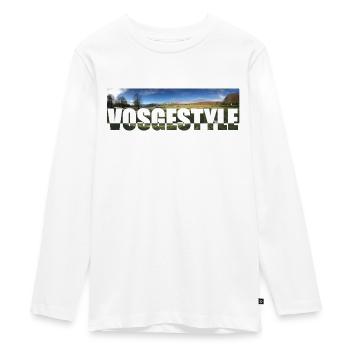 Vosgestyle Letters - T-shirt manches longues Premium Ado - blanc - Devant - AI Model Kid Female (0cm)