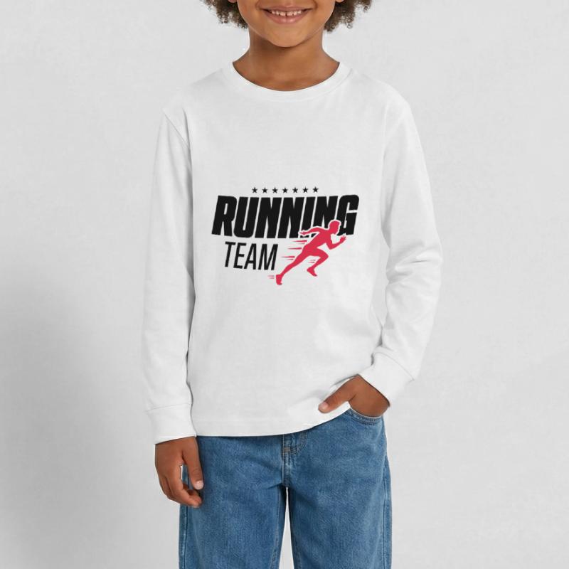 équipe en cours d'exécution marathon en cours d'exécution T-shirt manches longues Premium Ado