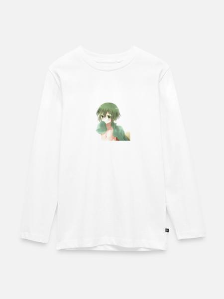 Anime - Teenager Premium Bio Langarmshirt - Weiß