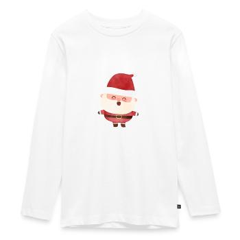 Santa Claus - Teenager Premium Organic Long Sleeve Shirt - white - Front - AI Model Kid Female (0cm)