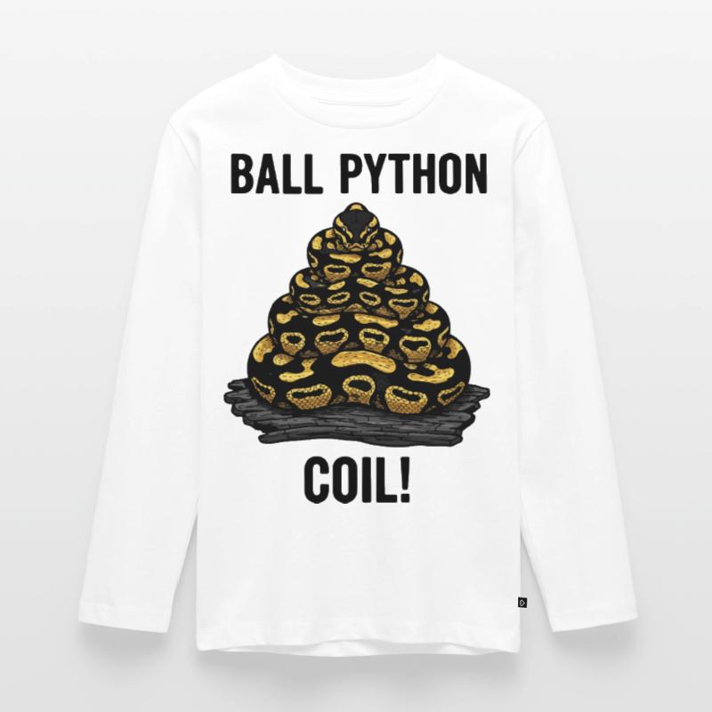 Python Royal Ball Python Coil Reptile Pyramide T-shirt manches longues Premium Ado