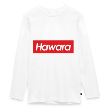Hawara Haberer Dialekt bayrisch österreichisch - Teenager Premium Bio Langarmshirt - Weiß - Vorne - AI Model Kid Female (0cm)