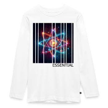 Atom - Teenager Premium Organic Long Sleeve Shirt - white - Front - AI Model Kid Female (0cm)