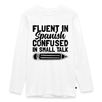 Professeur de langues étrangères École Professeurs de langues - T-shirt manches longues Premium Ado - blanc - Devant - AI Model Kid Female (0cm)